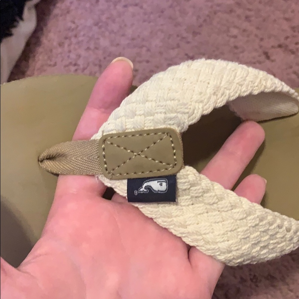 Vineyard Vines Kids Sandals - Cream and Tan - Picture 2 of 4